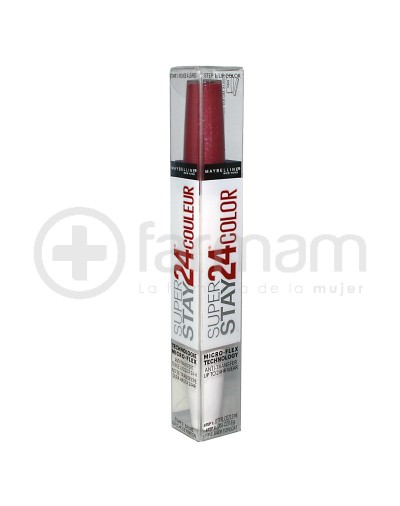 Maybelline Superstay 24H Labial/Balsamo 2Stepcolor Perpetual Plum 055