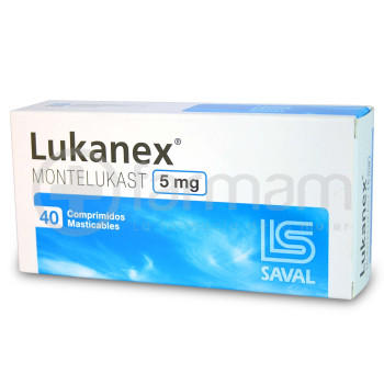 Lukanex Comprimidos Masticables 5 mg. 40 Lukanex Comprimidos Masticables 5 mg. 40