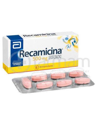 Recamicina Comprimidos Recubiertos 500 mg 7