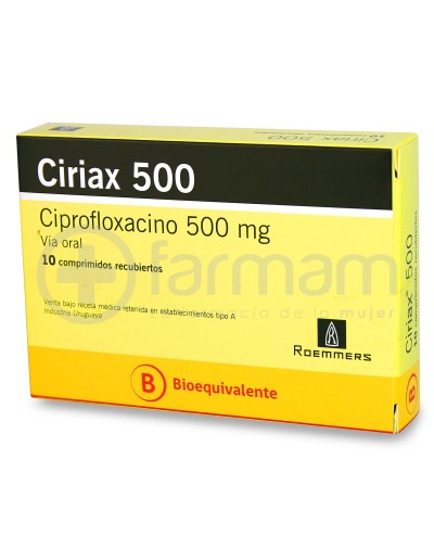Ciriax Comprimidos Recubiertos 500 mg.10