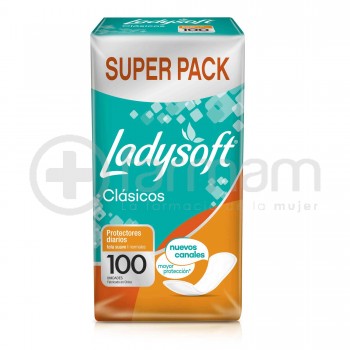 Ladysoft Clasico Protector Diario Megapack X100