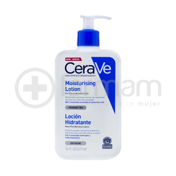Cerave Locion Hidratante Piel Normal A Seca Sin Perfume 473ml