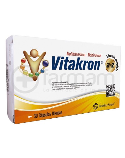 Vitakron A-Z Multivitaminico Multimineral Capsulas Blandas X30
