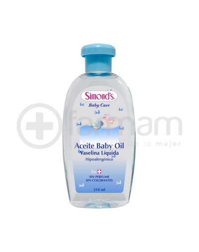 Simonds Aceite Baby Oil Hipoalergenico Vaselina Liq.200ml