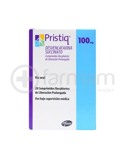 Pristiq Comprimidos Recubiertos De Liberacion Prolongada 100mg.28 Pristiq Comprimidos Recubiertos De Liberacion Prolongada 100mg.28