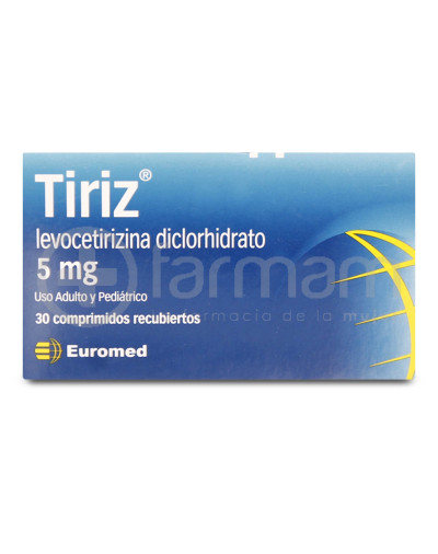 Tiriz Comprimidos Recubiertos 5mg 30