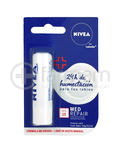 Nivea Med Protection Protector Labial Fps15.Labios Secos 4,8 gr.
