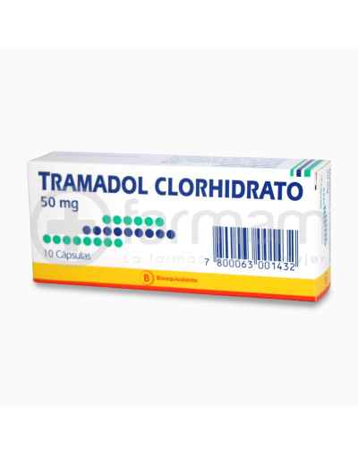 Tramadol Clorhidrato Bioequivalente Capsulas 50mg.10 Tramadol Clorhidrato Bioequivalente Capsulas 50mg.10