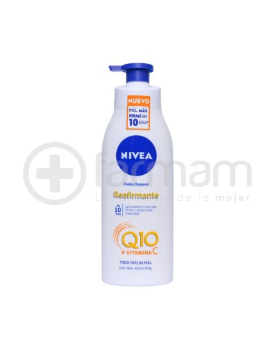 Nivea Q10 +Vitamina C Crema Corporal Reafirmante Piel Seca 400ml