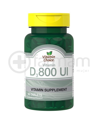 Vitamin Choice D3 800Ui Tabletas X60