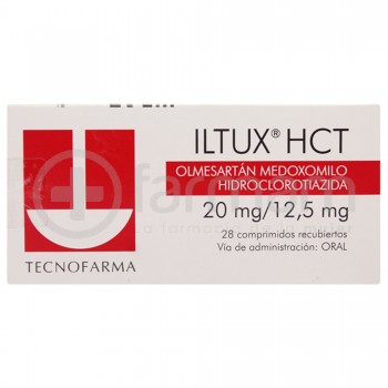 Iltux Hct Comprimidos Recubiertos 20mg/12,5mg. 28