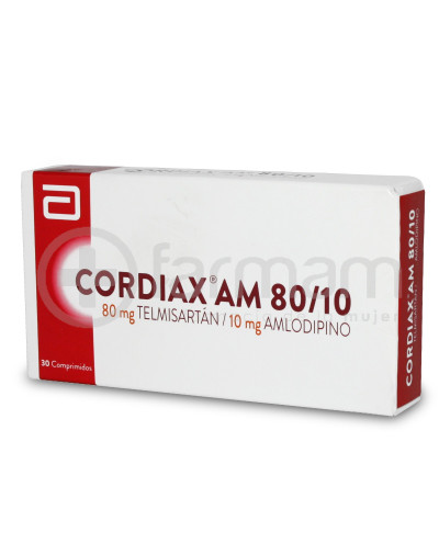 Cordiax Am Comprimidos 80/10 mg.30 Cordiax Am Comprimidos 80/10 mg.30