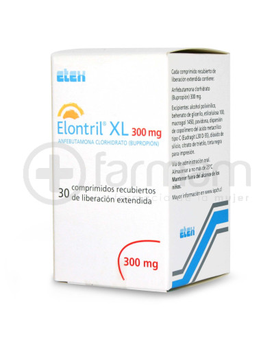 Elontril Xl 300mg.Comprimidos Recubiertos De Liberacion Extendida 30