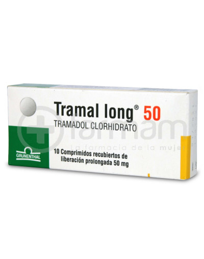 Tramal Long Comprimidos Recubiertos De Liberacion Prolongada 50mg.10 Tramal Long Comprimidos Recubiertos De Liberacion Prolongada 50mg.10