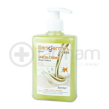 Sanigermin Cobre Jabon Crema Aroma Vainilla 320ml Sanigermin Cobre Jabon Crema Aroma Vainilla 320ml
