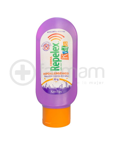 Repelex Crema Repelente De Insectos Kids Hipoalergenico 80gr
