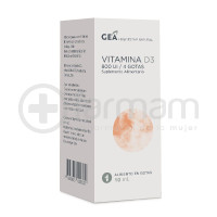 Gea Vitamin D3 gotas 800Ui/4gotas 10ml