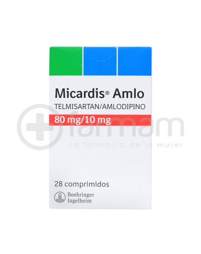 Micardis Amlo Comprimidos 80/10mg. 28 Micardis Amlo Comprimidos 80/10mg. 28