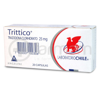Trittico Capsulas 25 mg 20 Trittico Capsulas 25 mg 20