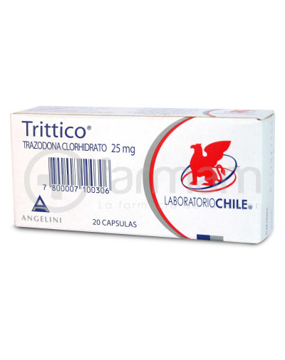 Trittico Capsulas 25 mg 20 Trittico Capsulas 25 mg 20
