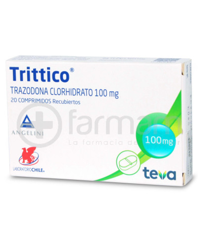 Trittico Comprimidos 100 mg 20 Trittico Comprimidos 100 mg 20