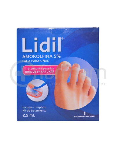 Lidil 5% Laca Para Uñas Kit De Tratamiento 2,5ml Lidil 5% Laca Para Uñas Kit De Tratamiento 2,5ml