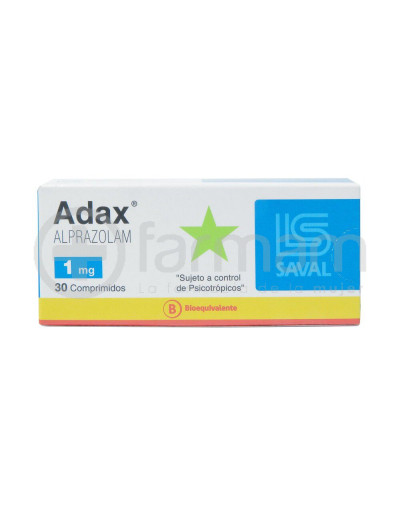 Adax Comprimidos 1,00 mg 30