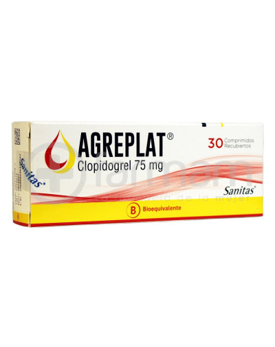 Agreplat Comprimidos Recubiertos 75 mg X30