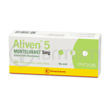 Aliven 5 Comprimidos Masticables 5mg.30 Aliven 5 Comprimidos Masticables 5mg.30