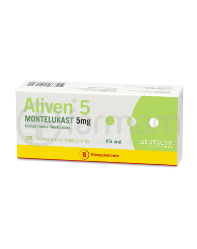 Aliven 5 Comprimidos Masticables 5mg.30