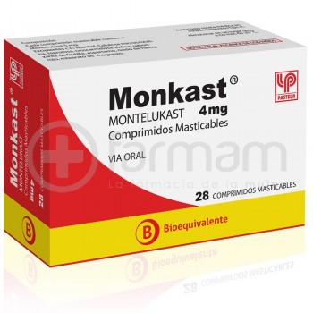 Monkast Comprimidos Masticables 4mg.28