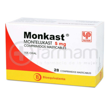 Monkast Comprimidos Masticables 5mg.28