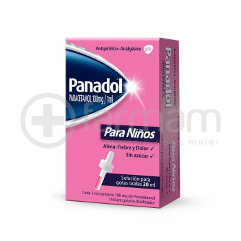 Panadol gotas Pediatricas 80mg/0,8ml.30ml