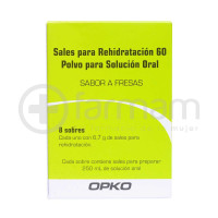 Sales Para Rehidratacion 60 Polvo Para Solucion Oral Sabor Fresa Sobres 8 Sales Para Rehidratacion 60 Polvo Para Solucion Oral Sabor Fresa Sobres 8