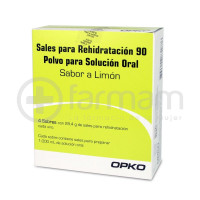 Sales Para Rehidratacion 90 Polvo Para Solucion Oral Sabor Limon Sobres 4