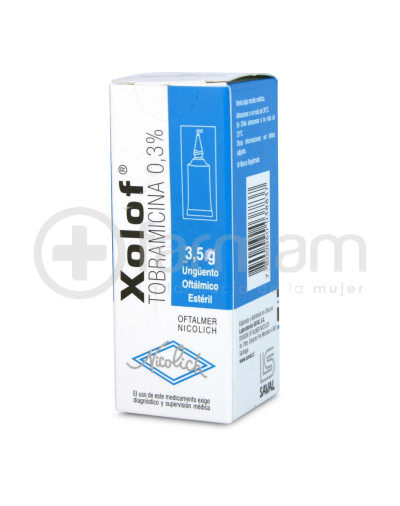 Xolof Unguento Oftalmico 0,3% 3,5gr. Xolof Unguento Oftalmico 0,3% 3,5gr.