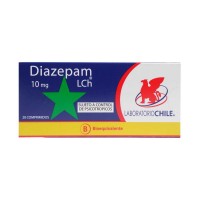 Diazepam Chile Bioequivalente Comprimidos 10 mg 20