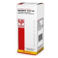Maximox Comprimidos Recubiertos 875mg/125mg. 20