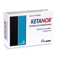 Ketanor Ampolla Solucion Inyectable 30mg/1ml.3